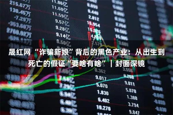 晟红网 “诈骗新娘”背后的黑色产业：从出生到死亡的假证“要啥有啥”｜封面深镜