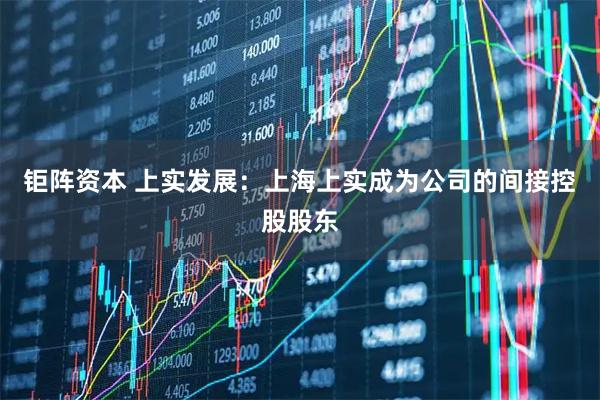 钜阵资本 上实发展：上海上实成为公司的间接控股股东