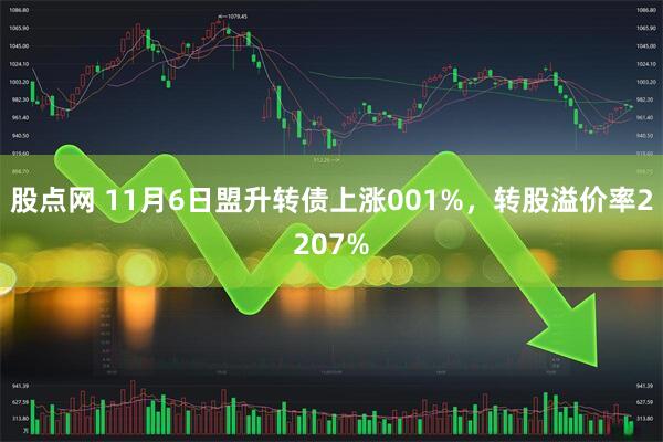 股点网 11月6日盟升转债上涨001%，转股溢价率2207%