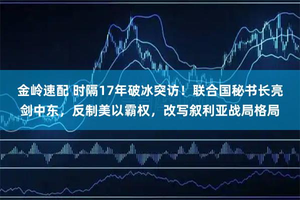 金岭速配 时隔17年破冰突访！联合国秘书长亮剑中东，反制美以霸权，改写叙利亚战局格局
